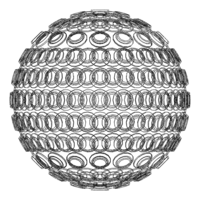 Wireframe Shape Geometric Spikes Ball - Thumbnail 12