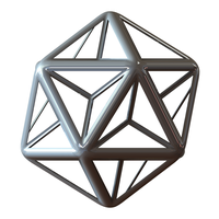 Wireframe Shape Great Dodecahedron - Thumbnail 2