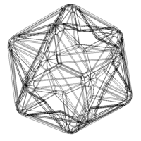 Wireframe Shape Great Dodecahedron - Thumbnail 3