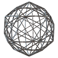 Wireframe Shape Disdyakis Triacontahedron - Thumbnail 2