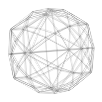 Wireframe Shape Disdyakis Triacontahedron - Thumbnail 5