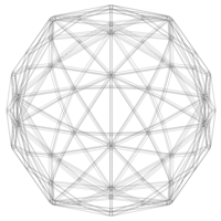 Wireframe Shape Disdyakis Triacontahedron - Thumbnail 7