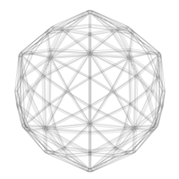Wireframe Shape Disdyakis Triacontahedron - Thumbnail 8
