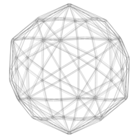 Wireframe Shape Disdyakis Triacontahedron - Thumbnail 9