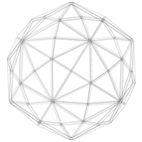 Wireframe Shape Disdyakis Triacontahedron - Thumbnail 10