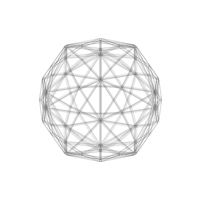 Wireframe Shape Disdyakis Triacontahedron - Thumbnail 12