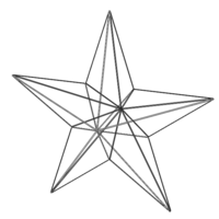 Wireframe Shape Geometric Star - Thumbnail 4