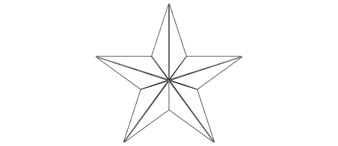 Wireframe Shape Geometric Star 3D Print 545062