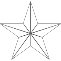 Wireframe Shape Geometric Star - Thumbnail 7