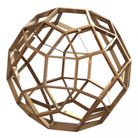 Small Wireframe Shape Rhombicosidodecahedron 3D Printing 545091