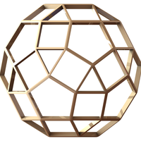 Wireframe Shape Rhombicosidodecahedron - Thumbnail 2