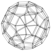 Wireframe Shape Rhombicosidodecahedron - Thumbnail 3