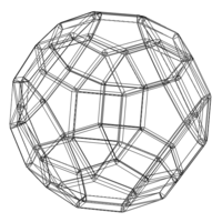 Wireframe Shape Rhombicosidodecahedron - Thumbnail 4