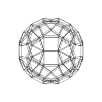Wireframe Shape Rhombicosidodecahedron - Thumbnail 7