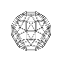 Wireframe Shape Rhombicosidodecahedron - Thumbnail 9