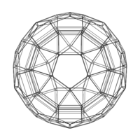 Wireframe Shape Rhombicosidodecahedron - Thumbnail 10