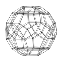 Wireframe Shape Rhombicosidodecahedron - Thumbnail 11