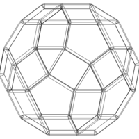 Wireframe Shape Rhombicosidodecahedron - Thumbnail 12