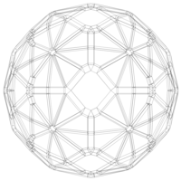 Wireframe Shape Geometric Faceted Sphere - Thumbnail 10