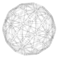 Wireframe Shape Geometric Faceted Sphere - Thumbnail 11