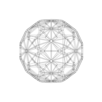 Wireframe Shape Geometric Faceted Sphere - Thumbnail 12
