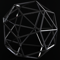 Wireframe Snub Cube - Thumbnail 1