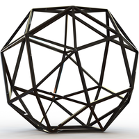 Wireframe Snub Cube - Thumbnail 2