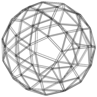 Wireframe Shape Snub Dodecahedron - Thumbnail 3