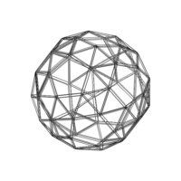 Wireframe Shape Snub Dodecahedron - Thumbnail 7