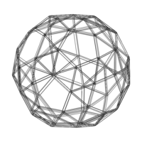 Wireframe Shape Snub Dodecahedron - Thumbnail 8