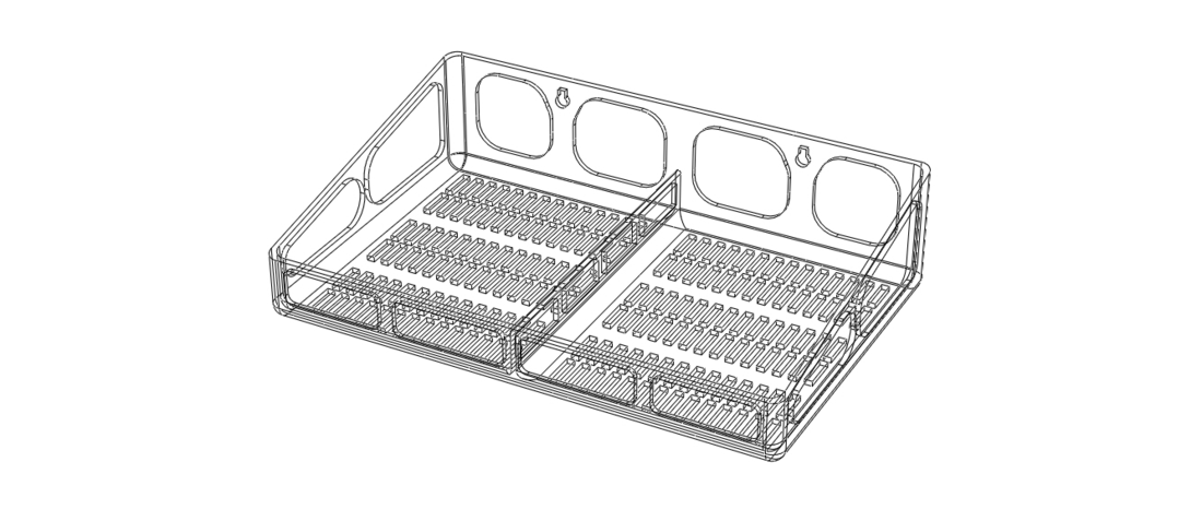 Wall Mounted Multi Purpose Shelf 3D Print 545168