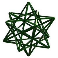Wireframe Shape Stellated Dodecahedron - Thumbnail 1