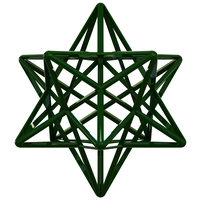 Wireframe Shape Stellated Dodecahedron - Thumbnail 2