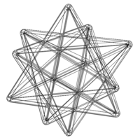 Wireframe Shape Stellated Dodecahedron - Thumbnail 3