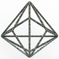 Wireframe Shape Triakis Tetrahedron - Thumbnail 2