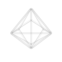 Wireframe Shape Triakis Tetrahedron - Thumbnail 12
