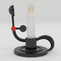 Small Portable Switch Off Candle 20mm 3D Printing 54520
