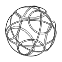 Wireframe Shape Geometric Petanque Ball - Thumbnail 5