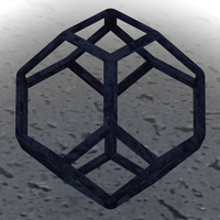 Wireframe Shape Tetradecahedron - Thumbnail 1