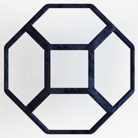 Wireframe Shape Tetradecahedron - Thumbnail 2