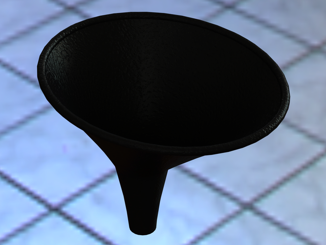 Plastic Oval Shaped Funnel 3D Print 545242