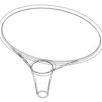 Plastic Oval Shaped Funnel - Thumbnail 4