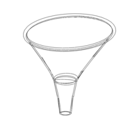 Plastic Oval Shaped Funnel - Thumbnail 11