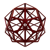 Wireframe Shape Small Triambic Icosahedron - Thumbnail 2