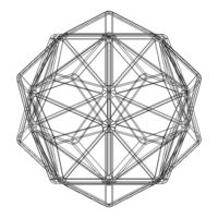 Wireframe Shape Small Triambic Icosahedron - Thumbnail 8
