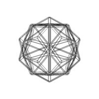 Wireframe Shape Small Triambic Icosahedron - Thumbnail 9