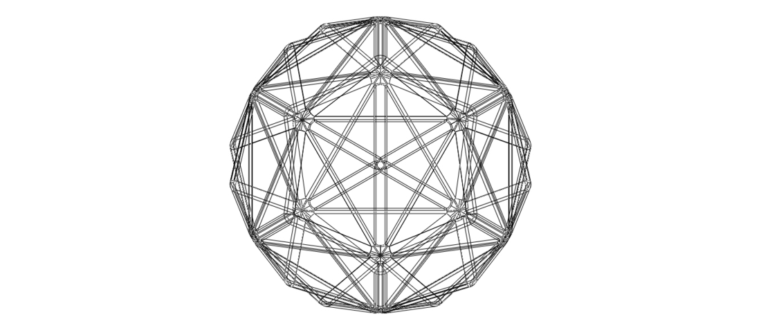 Wireframe Shape Small Triambic Icosahedron 3D Print 545275