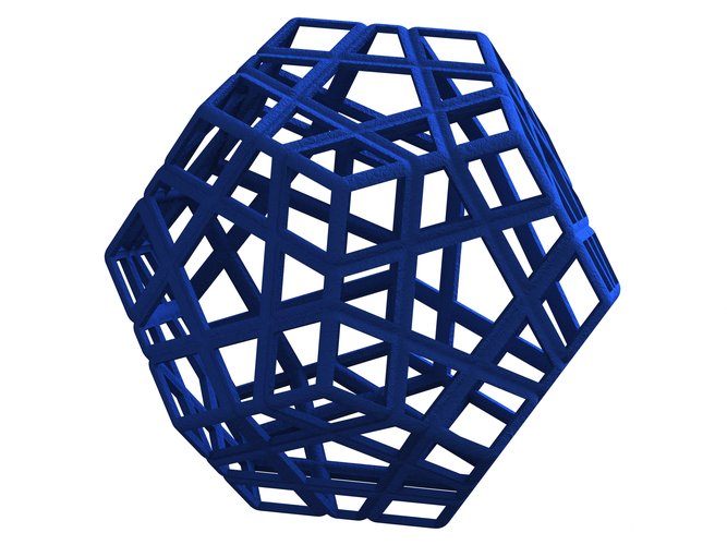 Wireframe Shape Geometric Megaminx Cube 3D Print 545290