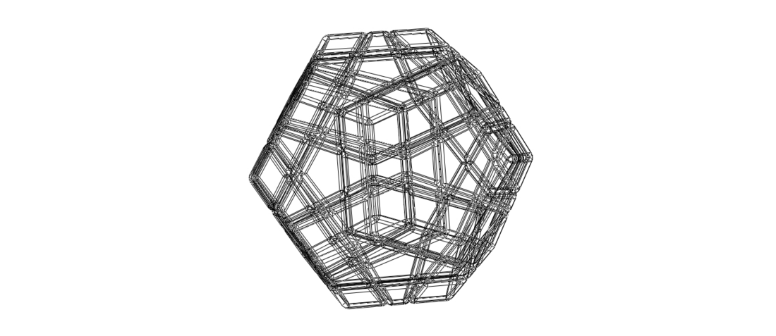 Wireframe Shape Geometric Megaminx Cube 3D Print 545294