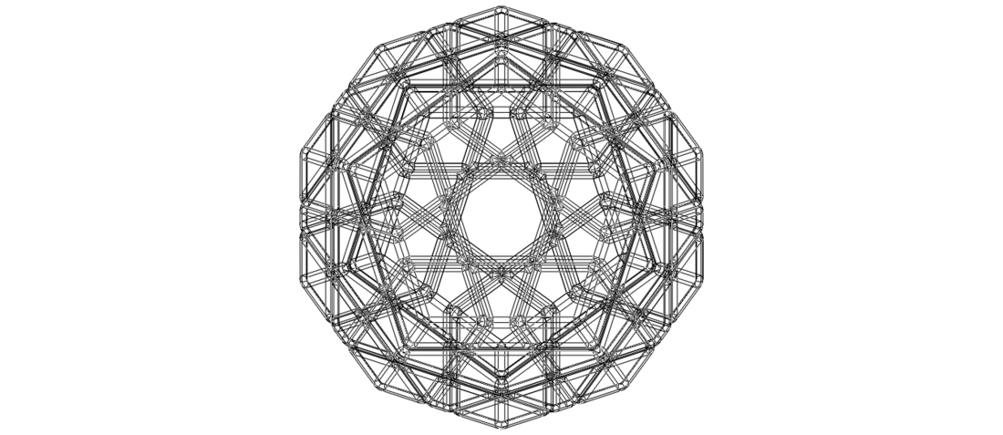 Wireframe Shape Geometric Megaminx Cube 3D Print 545295